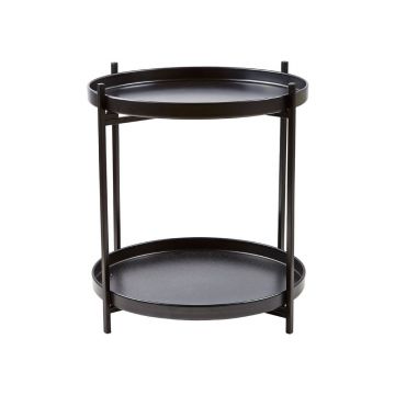 Măsuță auxiliară rotundă din metal ø 42 cm Svit – Villa Collection