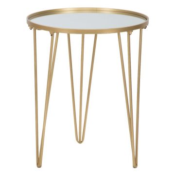 Măsuță de cafea aurie rotundă ø 40 cm Glam – Mauro Ferretti Măsuță de cafea aurie rotundă ø 40 cm Glam – Mauro Ferretti