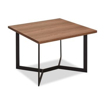 Măsuță de cafea în decor din lemn de nuc Furnhouse Tokyo, 70 x 70 cm, maro Măsuță de cafea în decor din lemn de nuc Furnhouse Tokyo, 70 x 70 cm, maro