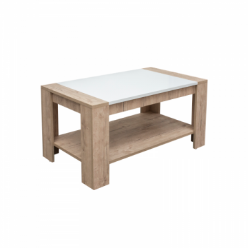 Masuta cafea LUCIA, sherwood + alb lucios, 90x50x45 cm Masuta cafea LUCIA, sherwood + alb lucios, 90x50x45 cm