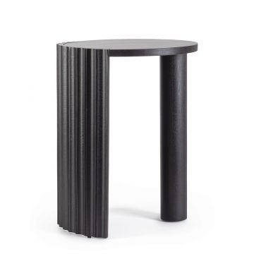 Masuta de cafea Orissa, Bizzotto, Ø50 x 65 cm, lemn de mango, negru Masuta de cafea Orissa, Bizzotto, Ø50 x 65 cm, lemn de mango, negru