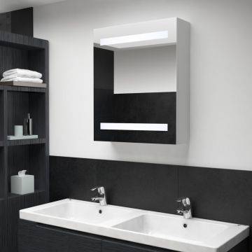 Dulap de baie cu oglindă și LED-uri 50 x 14 x 60 cm
