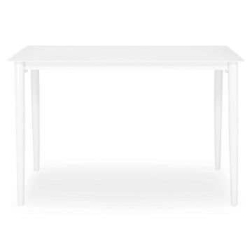 Masa bar pentru gradina/terasa Fountain, 145x70x95 cm, aluminiu, alb