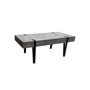 Masuta de Cafea Karlstad, 100x55x45 cm, Gri Inchis/Gri Beton