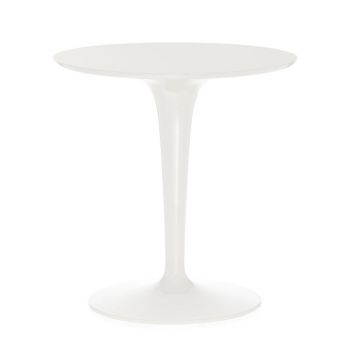 Masuta Kartell Tip Top Mono design Philippe Starck & Eugeni Quitllet d48cm h50cm alb