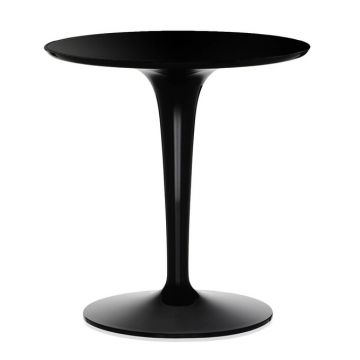 Masuta Kartell Tip Top Mono design Philippe Starck & Eugeni Quitllet d48cm h50cm negru