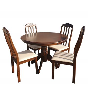 Set masa RH7066T + 4 scaune 559C,101x101x78 cm, Dirty oak