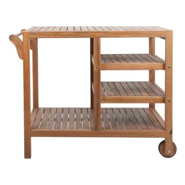 Masă de servire pentru grădină din lemn de acacia 54,5x89 cm Akron – Garden Pleasure