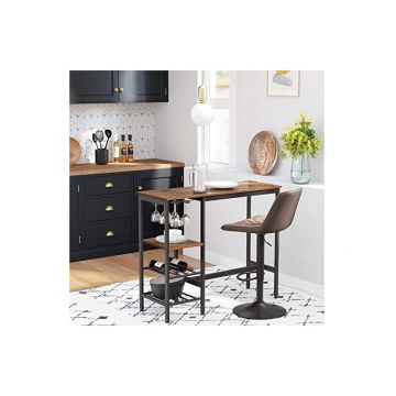 Masa de bar, Vasagle, Maro Rustic, LBT013B01, 110 x 40 x 90 cm