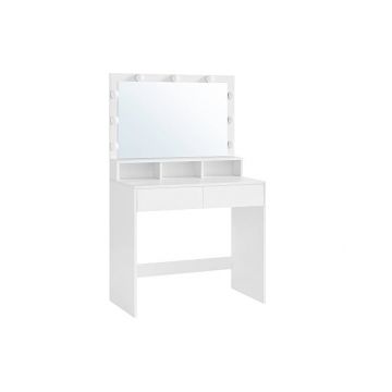 Masa de toaleta, Vasagle, 9 lumini, Alb, RDT120T10, 40 x 80 x 140 cm