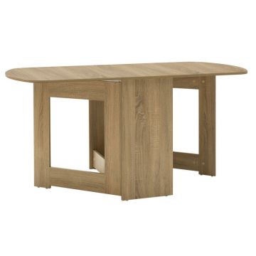 Masa Nadine extensibila culoare sonoma 160x80x76.5cm Masa Nadine extensibila culoare sonoma 160x80x76.5cm