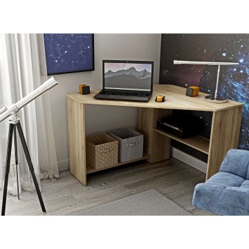 Birou de Colt Rino - 24F0LY03, 80x80x73 cm, Stejar Sonoma