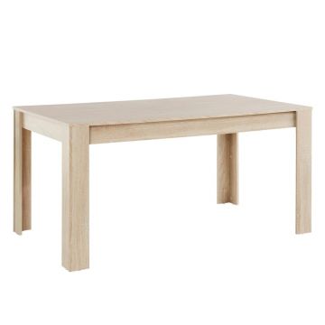 Masă de dining în culoare naturală cu aspect de lemn de stejar 90x160 cm Lynn – Støraa