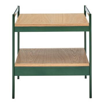 Măsuță auxiliară cu blat cu aspect de lemn de stejar 43x43 cm Jaunty – Hübsch