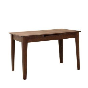 Masa Dining Adore Extensibila, Alb / Lemn Natural / Nuc , 120-150 x 75 x 70