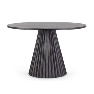 Masa dining Orissa, Bizzotto, 120x76 cm, lemn de mango, negru