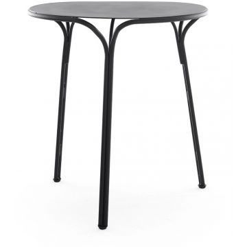 Masa exterior Kartell Hiray design Ludovica & Roberto Palomba d 65cm h 72cm negru