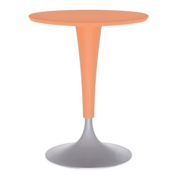 Masa Kartell Dr. NA design Philippe Starck d60cm h73cm portocaliu