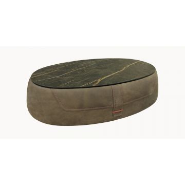 Masuta Gamma Dandy T157D cu top ceramic Noir Desir piele Burt F614 HandMade in Italy
