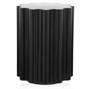 Masuta Kartell Colonna design Ettore Sottsass 34.5cm h 46cm negru