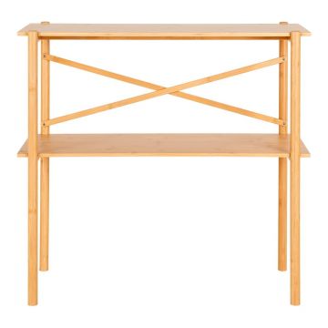 Masă consolă în culoare naturală din bambus 32x83 cm Manaus – House Nordic