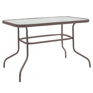 Masa de gradina Valor, Maro - Gri inchis, 110x60x70 cm