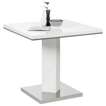 MASĂ din metal, material pe bază de lemn 80/80/76 cm MASĂ din metal, material pe bază de lemn 80/80/76 cm
