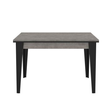 Masa Extensibila Begum, 120-184x75x76 cm, Pal Melaminat, Gri Retro Stone