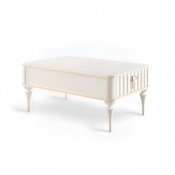 Masuta cafea RAMADA, crem, 100x60x38 cm