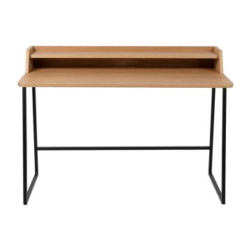 Birou de tip secretaire cu blat cu aspect de lemn de stejar 60x120 cm Giorgio – White Label