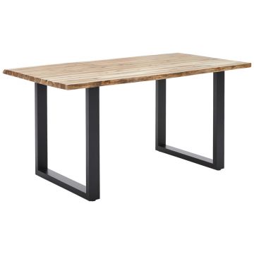 Masă din lemn, 140/90/76 cm,