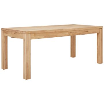 Masă din lemn, 160-260/90/75 cm,
