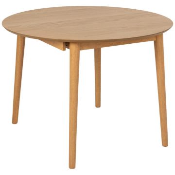 MASĂ din lemn, material pe bază de lemn 115-154/115/75 cm