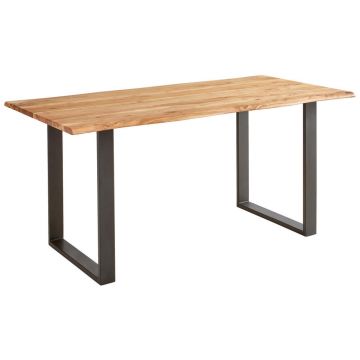 MASĂ din lemn, metal 160/90/76 cm