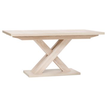 Masă din material pe bază de lemn, 160/90/76 cm,