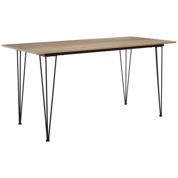 MASĂ din metal, material pe bază de lemn 150/70/75 cm