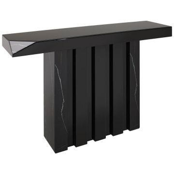 MASĂ TIP CONSOLĂ in sticlă, material pe bază de lemn