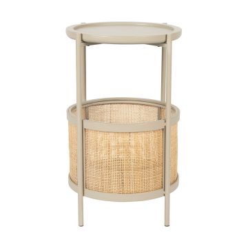 Măsuță auxiliară rotundă ø 30 cm Makoto – White Label