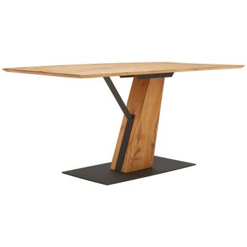 Masă din lemn, metal, material pe bază de lemn, 160/90/76 cm,