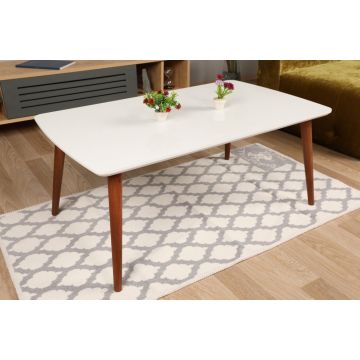 Masuta de Cafea Model Guzman, 100x60x41.5 cm, Alb