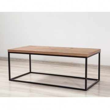 Masuta de Cafea Model Jimena, 95x45x34 cm, Stejar/Negru