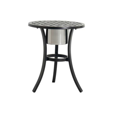 Masă auxiliară de grădină rotundă din aluminiu ø 54,5 cm Rosario – Hartman