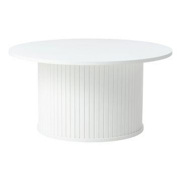 Măsuță de cafea albă rotundă Nola – Unique Furniture