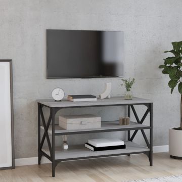 Gossi comoda tv, gri sonoma, 80x40x50 cm, lemn compozit