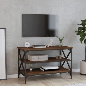 Gossi comoda tv, stejar maro, 80x40x50 cm, lemn prelucrat