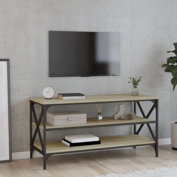 Gossi comoda tv, stejar sonoma, 100x40x50 cm, lemn prelucrat