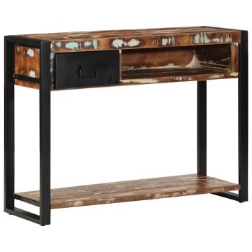 Gossi consola multicolora 100x35x75 cm lemn masiv recuperat