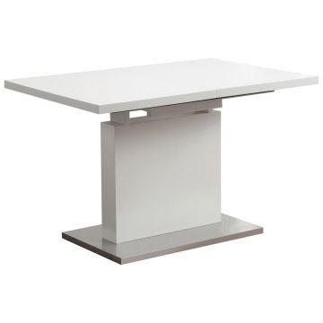 MASĂ din metal, material pe bază de lemn 120-160/80/76 cm