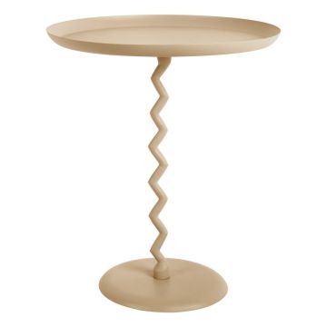 Măsuță auxiliară rotundă din metal ø 44 cm Zig Zag – Leitmotiv