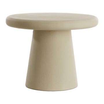 Măsuță de cafea bej rotundă ø 60 cm Kulona – Light & Living
